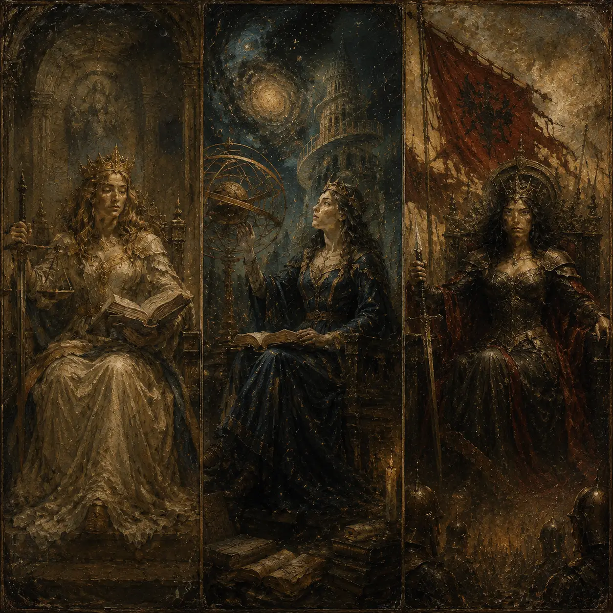 3 queens