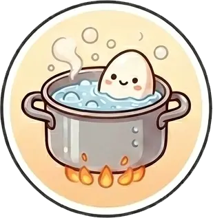 Boiling pot sticker