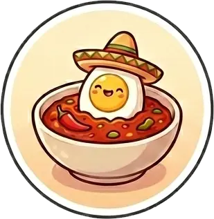 Chili egg sticker