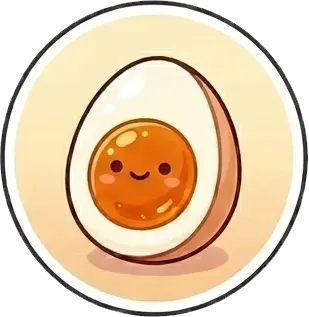 Jammy egg sticker