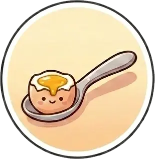 Soft egg sticker
